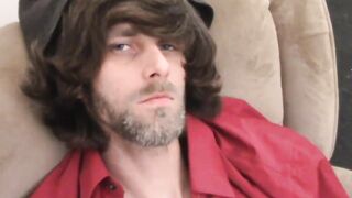 Horny straight Apollo Delion in a wild dick stroking session to pump his cum out