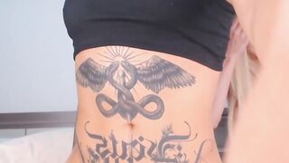 Horny blonde babe savored Shemale big cock
