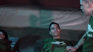 Felix Bonnet And Rene Sava Got Into Foursome Fuck With Horny Soldiers