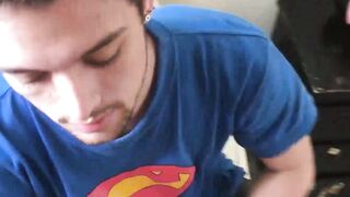 Attractive Maximiliano explodes gooey cum while getting rimmed Hoe 2