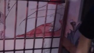 Horny tattooed stud enjoys cock sucking session with J Bineau