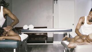 Sensual massage with Bobby Beast turns on to be a wild bareback BBC orgy