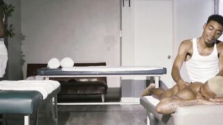 Sensual massage with Bobby Beast turns on to be a wild bareback BBC orgy
