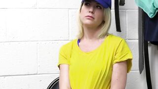 Skinny blonde MILF gets punished on CCTV Hoe 2