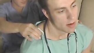 Hot twink Blake Bigalow gives passionate blowjob before sex