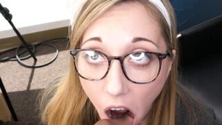 Skinny babe anally surprised by big cock interviewer in POV