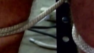 MuscleJockBound.com - BDSM whipping session for an incredibly buff hunk in a dark and