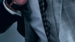 PlayingMen.com - Jock executive has his cock sucked before fucking his man with deep