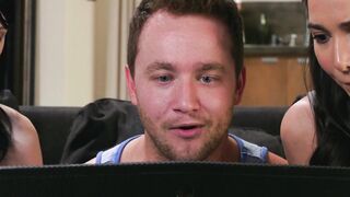 Stepmom catches stepson jerking off and helps him out gladly