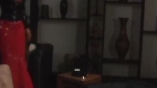 PussyCatsLatex.com - Lesbian mistress's torment and dildo fucking of submissive