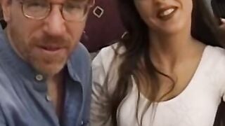 Young couples hot orgy with mature cock ends with cum facial