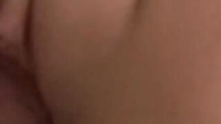Blonde chick creampied after hardcore anal and dick sucking