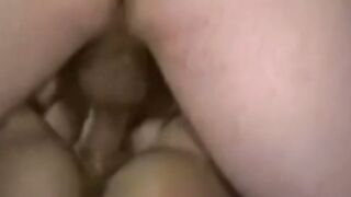 Busty blonde Marilyn Blake covered in cum after hot pounding