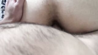 Curious adorable twink Cano rides my uncut dick and showers me with his cum
