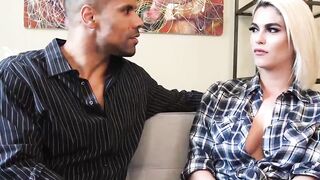 Hot tranny Domino Presley knows how to pleasure this stud
