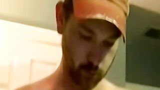 Amateur dude jacks off and has his cock sucked by mature gay