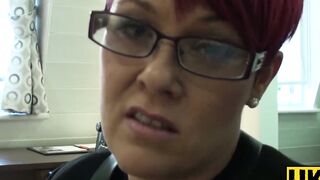 UKSubSluts.com - Desperate secretary Bree Branning's anything-for-her-job sacrifice