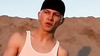 ToesXXX.com - Young guy's foot tease and kitchen jerk off adventure