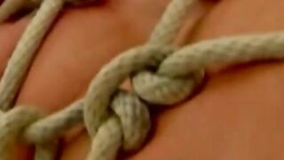 MuscleJockBound.com - Hunk's bondage with balls secured and cock restrained for inten