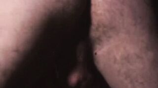 Jock Jay James jerks cock while getting ass drilled by hairy stud Bishop Angus