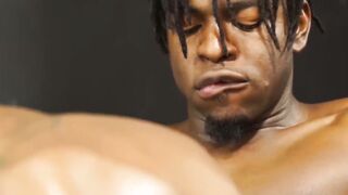 Lustful black jocks Black Mamba and Savage Moore indulge into wild bareback on the ph