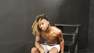 Lustful black jocks Black Mamba and Savage Moore indulge into wild bareback on the ph