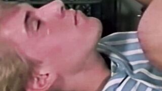 Blonde retro homo Jeff Carson gets dominated by Tim Kramers mouth and schlong