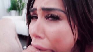 Latina Loves spitting and throat fucking