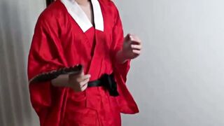 Kabuki Dancer Toraemon seduces hung Kago to fuck him and make him cum