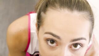 Sensual Cheerleader Mackenzie Mace Gives Head