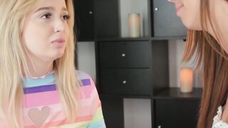 Petite teen Lexi Lore facesitted by tattooed Brenna McKenna