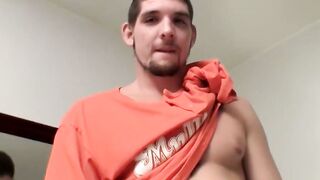 Str8Thugs.com - Handsome Tim's squirting cum load jerk off session with a focus on hi