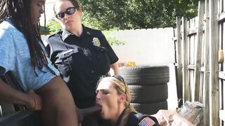 Luscious cop Maggie Green rides BBC after pussy buffet