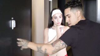 Annoying Becky Sins gets punished and fucked by a big dick