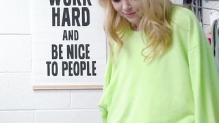 Interrogated blonde teen Nikole Nash fucked after thievery