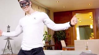 MaskXXX.com - Handsome masked jock's cock masturbation session is a thrill