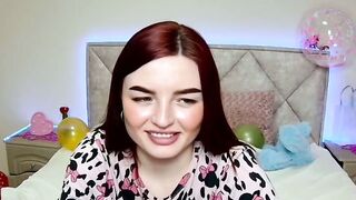Busty redhead amateur babe on webcam