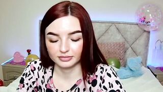 Busty redhead amateur babe on webcam