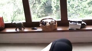 Blonde MILF stops working out for hardcore doggystyle fuck