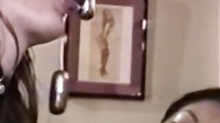 Dykes moan as they are spanked and fucked using fingers