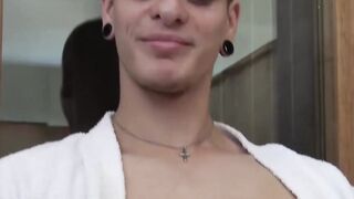 The wet ass of hot tatted dude Andreas became a slave to my deep pounding