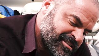 FamilyPornSite.com - Daddy joins in on stepson's jerk off for a wild ride