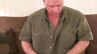 Horny gay amateur strokes himself solo into a cum explosion