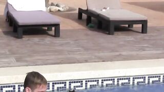 Amateurs film themselves outdoors before analpounding rough