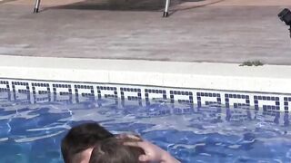 Amateurs film themselves outdoors before analpounding rough
