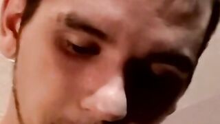 Fat dick rider gives hairy amateur dude a fantastic blowjob