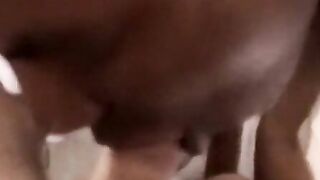 Black fat homo face fucked before bareback doggystyle