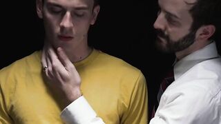TylerTanner's load shooting dildo play with suited hunk