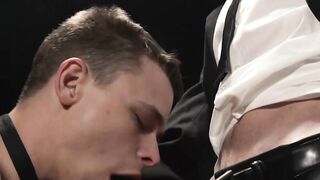 Jock Alex Killian  buried his sweaty big dick into the gaping hole of Austin Young