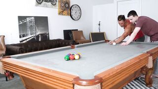 My cute stepson Troye Jacobs gave me a pool table so I gave him my yummy cum Hoe 2